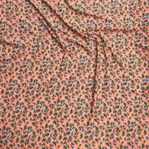 Peach Small Floral Linen Boski