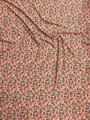 1 Peach Small Floral Linen Boski