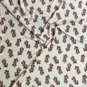Cream Floral Linen Boski