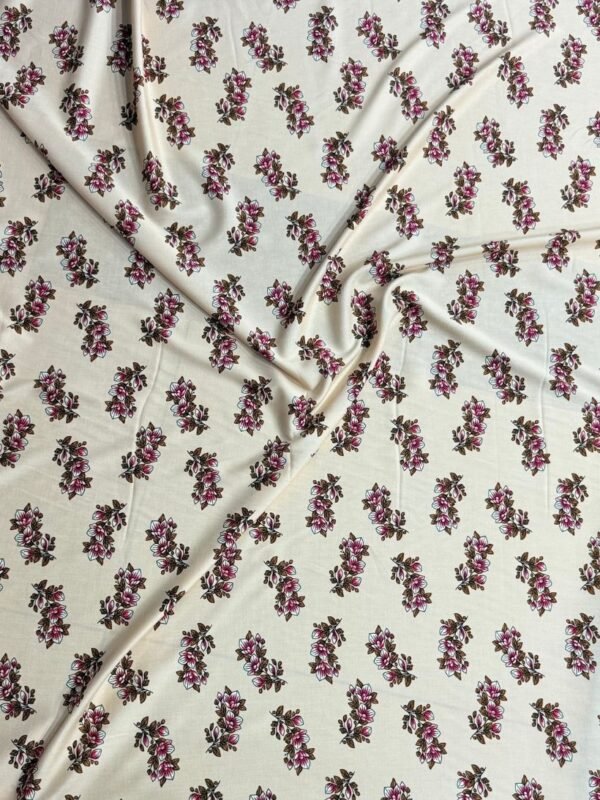 Cream Floral Linen Boski