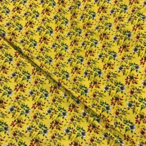 Mustard Yellow Floral Linen Boski