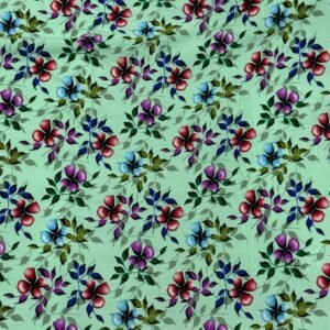 Mint Green Floral Linen Boski