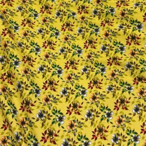 Mustard Yellow Floral Linen Boski