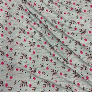 13 Light Blue Floral Linen Boski