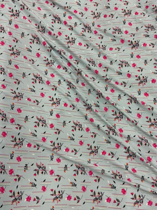 13 Light Blue Floral Linen Boski