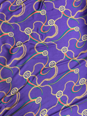 Purple Designer Inspired Shot Silk