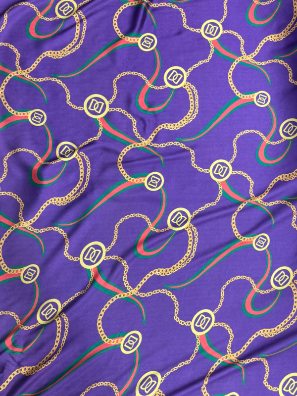 Purple Designer Inspired Shot Silk