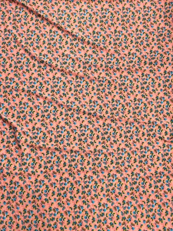 Peach Small Floral Linen Boski