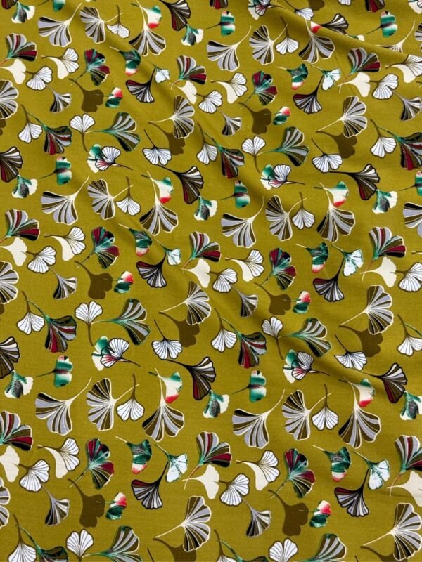 21 Olive Floral Linen Boski