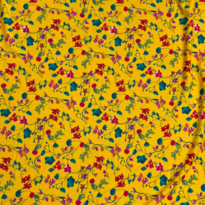 Yellow Floral Linen Boski