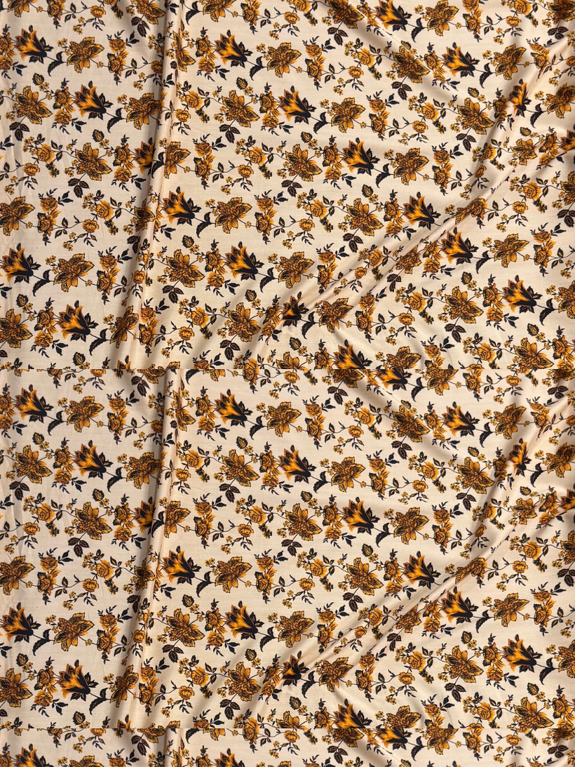213s Cream Floral Linen Boski