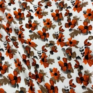 White Leaves Linen Boski