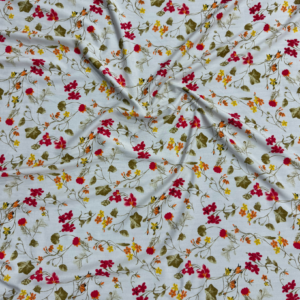 White Floral Linen Boski