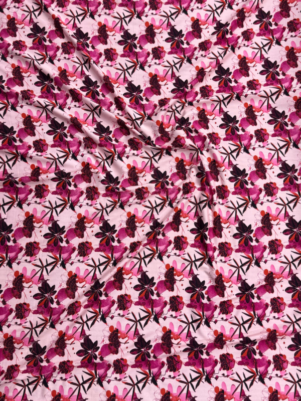 Pink Floral Linen Boski