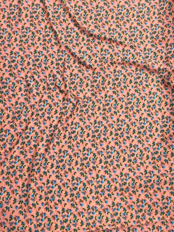 Peach Small Floral Linen Boski
