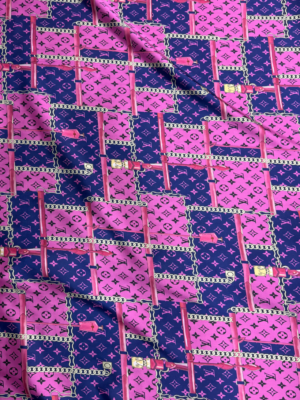 Pink Designer Inspired Shot Silk