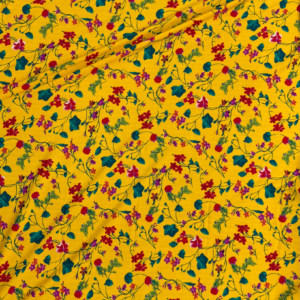 Yellow Floral Linen Boski