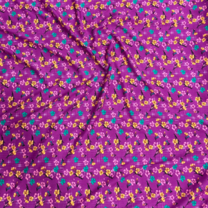 Burgundy Floral Linen Boski