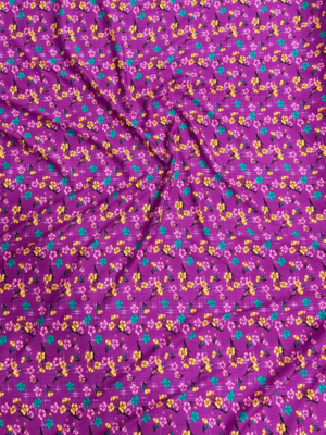 Burgundy Floral Linen Boski