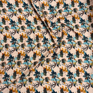 Peach Floral Linen Boski