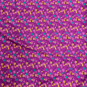 Burgundy Floral Linen Boski