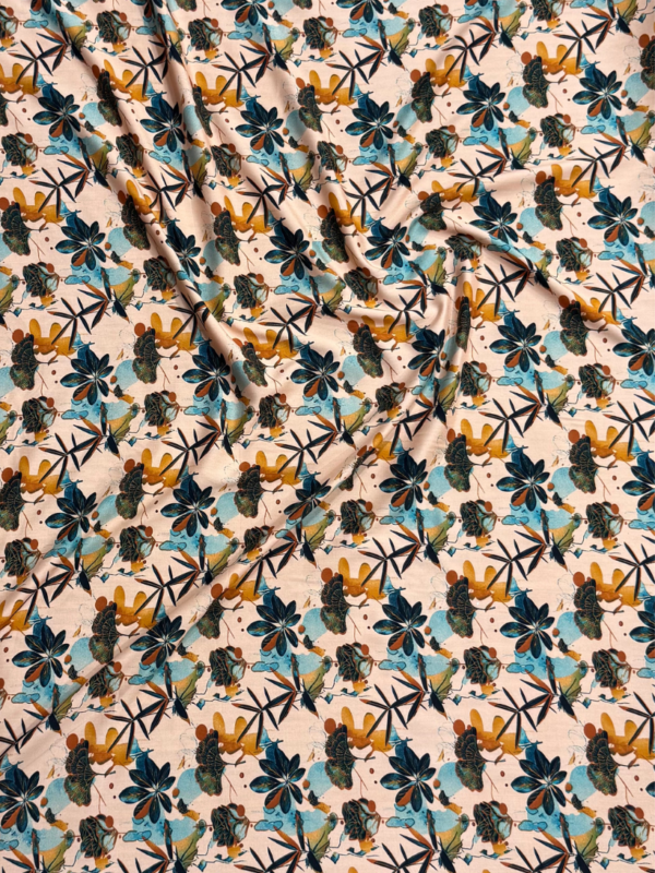 Peach Floral Linen Boski