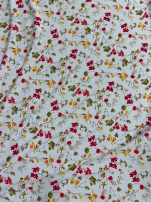 4231123 White Floral Linen Boski