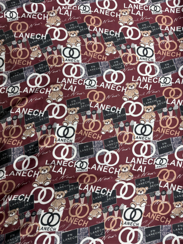 6 Brown Designer Inspired Shot Silk