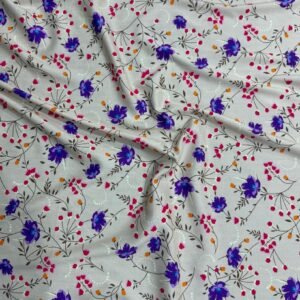 Soft Lavender Floral Linen Boski