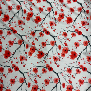 Off-White Vine Floral Linen Boski