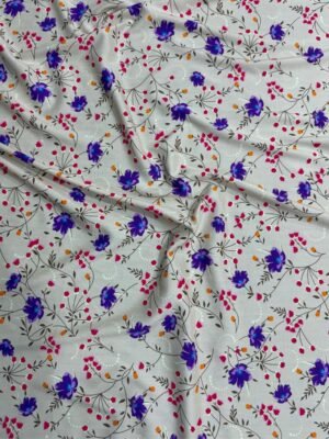 6 Soft Lavender Floral Linen Boski