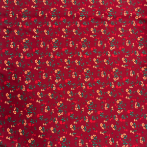 Maroon Floral Linen Boski