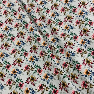 9 Light Grey Floral Linen Boski