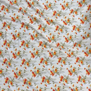 Cream Poppy Floral Linen Boski