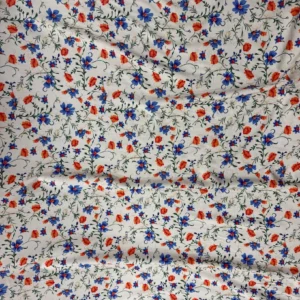Off White Floral Linen Boski
