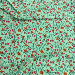 Mint Green Floral Linen Boski
