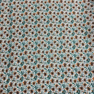 Aqua Floral Linen Boski