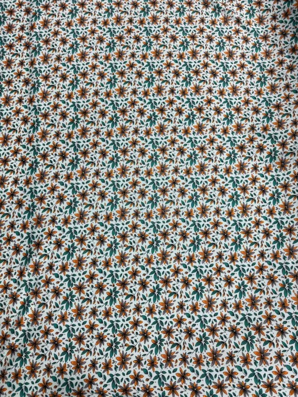 Aqua Floral Linen Boski