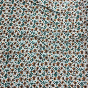Aqua Floral Linen Boski