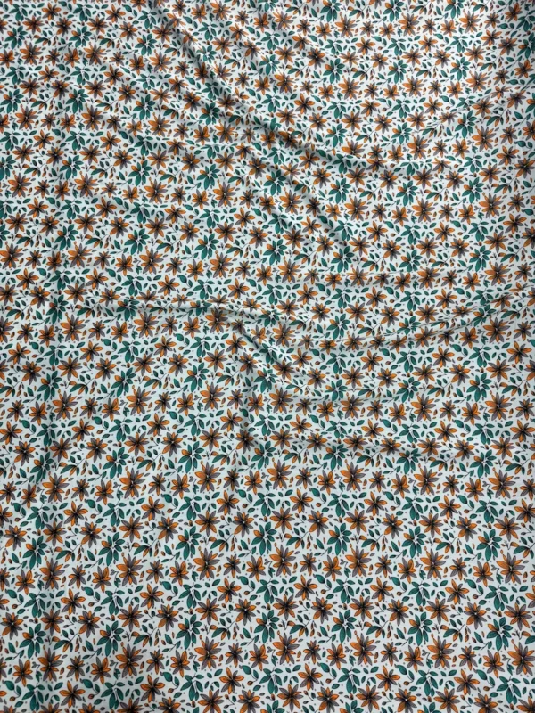Aqua Floral Linen Boski