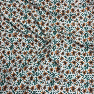 Aqua Floral Linen Boski