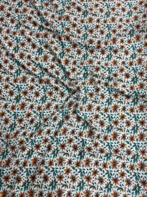 Aqua Floral Linen Boski