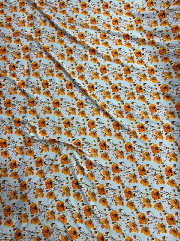 Irish Cream Floral Linen Boski