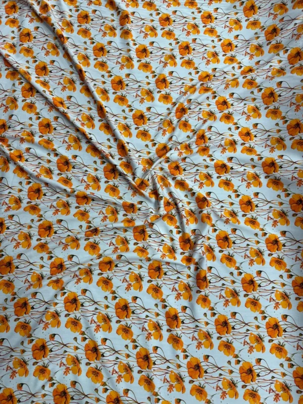 Irish Cream Floral Linen Boski