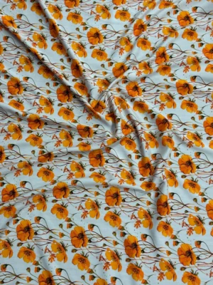 Irish Cream Floral Linen Boski