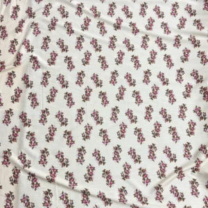 Cream Floral Linen Boski