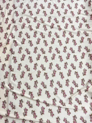 Cream Floral Linen Boski