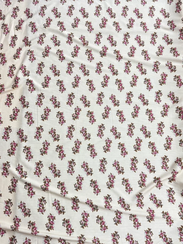 Cream Floral Linen Boski
