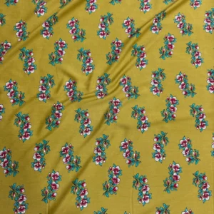 Mustard Yellow Floral Linen Boski