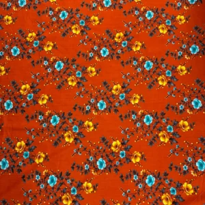 Rust Floral Linen Boski